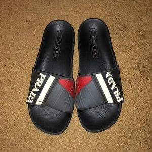 Prada rubber slide sandals